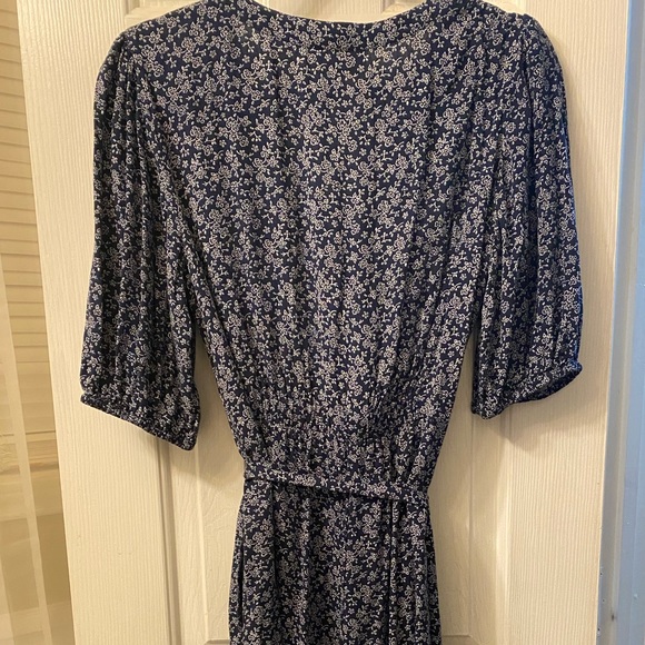 Navy Floral Jumpsuit - Picture 5 of 5